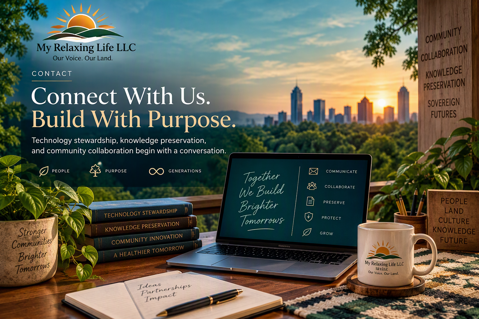 Connect With Us. Build With
    <main>

        <section class=